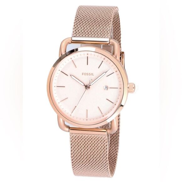 Fossil ES4333 Pink The Commuter 3 Watches 34mm 5ATM - Picture 1 of 16